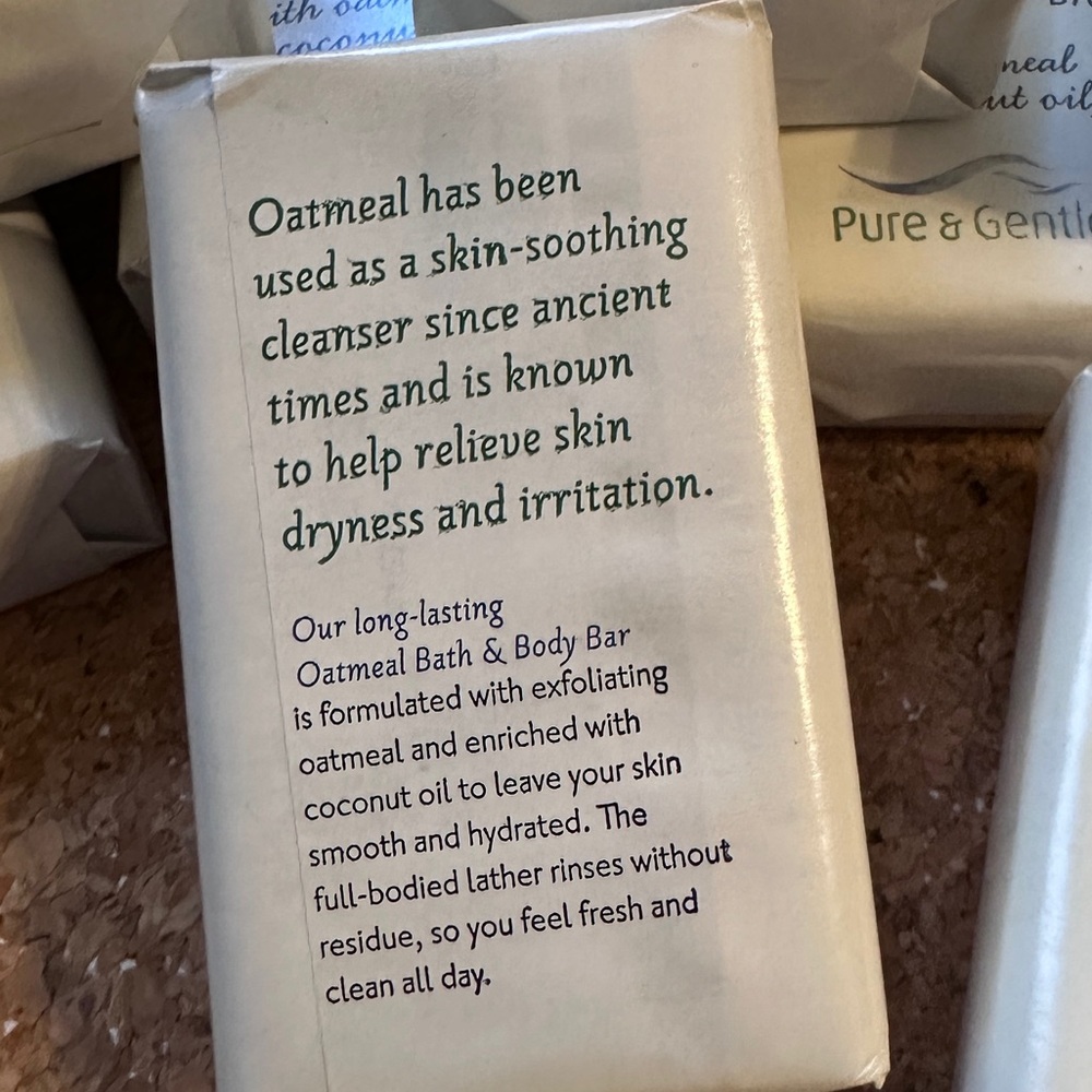 Lot of Pure & Gentle OATMEAL BATH AND BODY BAR - Bundle of 9 Bars - Picture 3 of 3